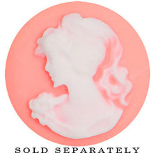 将图片加载到图库查看器，20mm Pink Victorian Cameo Saddle Plug
