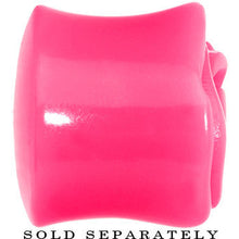 将图片加载到图库查看器，20mm Pink Rose Flower Acrylic Saddle Plug
