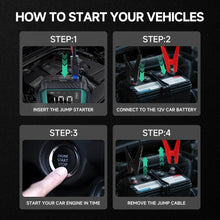 将图片加载到图库查看器，7-in-1 Emergency Car Power Supply Starter &amp; Air Pump
