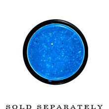 Load image into Gallery viewer, 18mm Blue Acrylic Silver Glitter Taper
