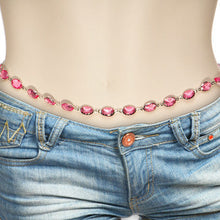 将图片加载到图库查看器，Aphrodite Amore Pink Gem Adjustable Belly Chain
