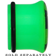 Load image into Gallery viewer, 20mm Green Acrylic I Heart Dinosaur Single Flare Plug
