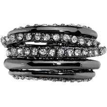 将图片加载到图库查看器，Multi Row Dazzling Gem Adjustable Ring
