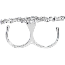 将图片加载到图库查看器，Crystalline Star Spangled Double Finger Ring
