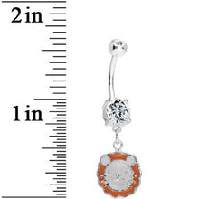 将图片加载到图库查看器，Crystalline Gem Lion Delight Belly Ring
