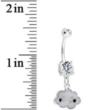 将图片加载到图库查看器，Crystalline Gem Smiling Cloud Belly Ring
