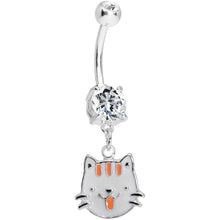 将图片加载到图库查看器，Crystalline Gem Kitty Cat Delight Belly Ring
