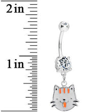 将图片加载到图库查看器，Crystalline Gem Kitty Cat Delight Belly Ring
