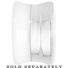 将图片加载到图库查看器，24mm Clear White Acrylic Mirror Split Saddle Plug
