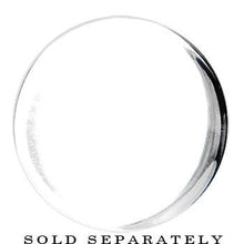 将图片加载到图库查看器，28mm Clear Black Acrylic Mirror Split Saddle Plug

