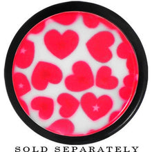 Load image into Gallery viewer, 20mm Lovely Red Heart Acrylic Ear Taper
