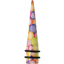 Load image into Gallery viewer, 1/2 Groovy Retro Flower Acrylic Taper
