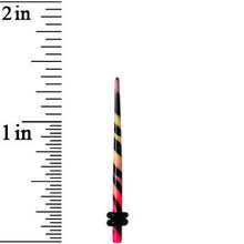 Load image into Gallery viewer, 12G Multi Color Animal Logo Acrylic Ear Taper
