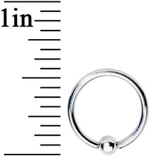 将图片加载到图库查看器，16G 3/8 3mm Stainless Steel BCR captive Ring
