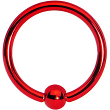 将图片加载到图库查看器，16G Red Titanium Captive Ring 3/8 3mm
