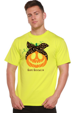 Load image into Gallery viewer, Happy Halloween Men's Bamboo Viscose/Organic Cotton Short Sleeve Graphic T-Shirt
