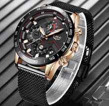 Load image into Gallery viewer, Men's Sports Waterproof Watch With  Stainless Steel Bracelet Unique Design Perfect Gift For Your Man
