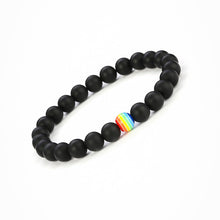 将图片加载到图库查看器，2Pcs/set White Black Couple Magnetic Bracelets Natural Stone Matching Bracelet Magnetic Beaded Bracelets Set Attraction Friendship Relationship Wish Bracelet Gift For Women Men Him Her Best Friends
