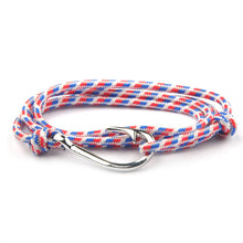 将图片加载到图库查看器，Fashion Hot Multilayer Rope Bracelet hope Anchor Sailor Anchor Bracelets  For Men and  Women Best Gift Hook Bracelet
