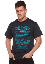 Load image into Gallery viewer, Surf Travel Spun Bamboo® Men's Bamboo Viscose/Organic Cotton Short Sleeve Graphic T-Shirt
