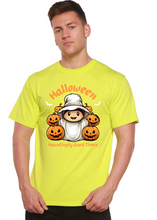 Load image into Gallery viewer, Halloween Hauntingly Good Times Day Men's Bamboo Viscose/Organic Cotton Short Sleeve Graphic T-Shirt
