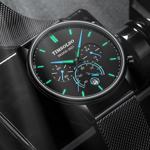 Load image into Gallery viewer, New Fashion Luminous Mens Watches Luxury Sport Quartz Mesh Strap Elegant  Waterproof Wristwatch For Men
