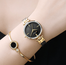 Load image into Gallery viewer, Womens Elegant Stainless Steel Watch With Ceramic Bracelet In Shimmering Marble Colors
