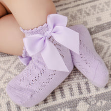 Load image into Gallery viewer, Bowknot Baby Girls Cotton Socks For Children Princess Socks For Newborn Baby Clothing In Modern Style
