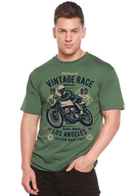 Load image into Gallery viewer, Vintage Race Spun Bamboo® Men's Bamboo Viscose/Organic Cotton Short Sleeve Graphic T-Shirt

