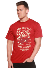 Load image into Gallery viewer, Born To Be Pilot Men's Bamboo Viscose/Organic Cotton Short Sleeve Graphic T-Shirt
