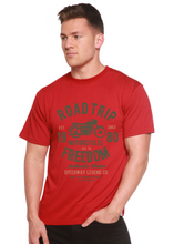 Load image into Gallery viewer, Road Trip Spun Bamboo® Men's Bamboo Viscose/Organic Cotton Short Sleeve Graphic T-Shirt
