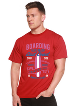 Load image into Gallery viewer, Boarding Blue Beach Men's Bamboo Viscose/Organic Cotton Short Sleeve Graphic T-Shirt
