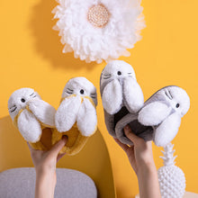 将图片加载到图库查看器，Cartoon Bunny Home Warm Children's Slippers Home Slippers Warm Cute Womans Mens Slipper Winter Shoes New Fashion Casual Fur Plush Slides Winter Slippers For Women House Slippers Fluffy Soft Comfy Fuzzy Slippers Faux Fur Plush Anti-Skid Slippers
