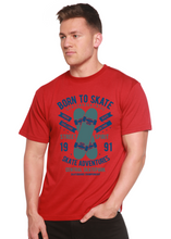 Load image into Gallery viewer, Born To Skate Men's Bamboo Viscose/Organic Cotton Short Sleeve Graphic T-Shirt
