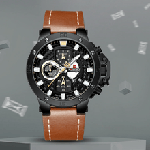 将图片加载到图库查看器，Men's Casual Waterproof Watch With Chronometers And Fluorescent Hands Excellent Design Perfect Gift
