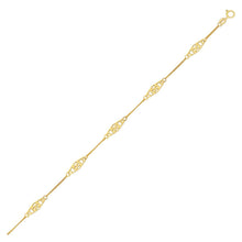 Load image into Gallery viewer, 14k Yellow Gold Infinity Ankle Bracelet
