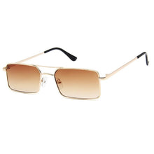 Load image into Gallery viewer, Luxury Famous Retro Modern Square Unisex Men and  Women‘s Sunglasses  With Alloy Metal Small Frame With Clear Double Bridge Men's Sunglasses

