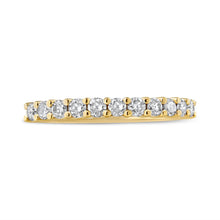 Load image into Gallery viewer, IGI Certified 1/2 Cttw Diamond 10K Yellow Gold Prong Set Fluted Band Style Wedding Ring (J-K Color, I1-I2 Clarity) - Size 7
