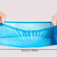 Load image into Gallery viewer, 100-Pack: Disposable Plastic Shoe Covers – Waterproof &amp; Slip-Resistant
