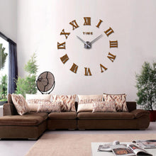 Load image into Gallery viewer, 3D Big Acrylic Mirror Wall Clock Quartz Watch 3D Wall Clock Mirror Surface Decorative Clock Large Wall Sticker Clock for Living Room Bedroom Office Home Decorations Still Life Clocks Modern Home Decoration Living Room Stickers
