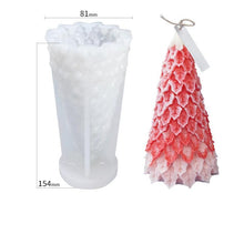 将图片加载到图库查看器，3D Christmas Candle Silicone Mold Santa Claus Christmas Tree 3D Silicone Candle Resin Mold DIY Aromatherapy Wax Candle Soap Concrete Clay Craft Cake Home Party Decor Creative DIY Scented Aromatherapy Candle Making Mold Decor
