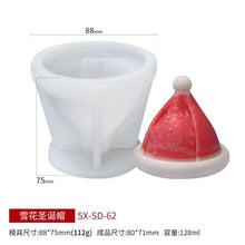 将图片加载到图库查看器，3D Christmas Candle Silicone Mold Santa Claus Christmas Tree 3D Silicone Candle Resin Mold DIY Aromatherapy Wax Candle Soap Concrete Clay Craft Cake Home Party Decor Creative DIY Scented Aromatherapy Candle Making Mold Decor
