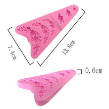Load image into Gallery viewer, 3D Flower Silicone Mold Sugar Paste Fondant Cake Decor Tool Chocolate Cake Candy Fence Shaped Mold Baking Cake Moulds Mini Sizes Roses Flower Fondant Candy Silicone Mold
