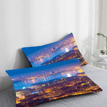 Load image into Gallery viewer, 3D HD Pillow Cover City Landscape Rise Building Home Decorative Pillow Cases Cotton Linen Square Cushion Covers For Sofa Couch

