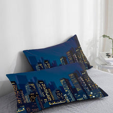 Load image into Gallery viewer, 3D HD Pillow Cover City Landscape Rise Building Home Decorative Pillow Cases Cotton Linen Square Cushion Covers For Sofa Couch
