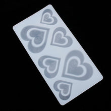 将图片加载到图库查看器，3D Heart Shape Chocolate Silicone Mold Cookie Wedding Cake Toppers Tools Heart Shaped Silicone Mold Resin Soft Candy Chocolate Jelly Gummy Ice Beautiful Valentines Heart Shaped Mold
