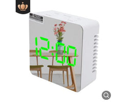 将图片加载到图库查看器，3D Large LED Digital Wall Clock Date Time Celsius Nightlight Display Table Desktop Clocks 3D Digital Alarm Clock Modern Design LED Wall Desk Clocks 12/24H Time /Date/ Temperature Display Nightlight /Brightness Adjustable/ Alarm Clock For Living Room
