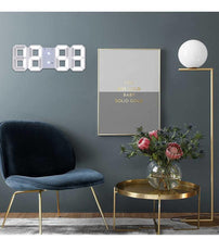 将图片加载到图库查看器，3D Large LED Digital Wall Clock Date Time Celsius Nightlight Display Table Desktop Clocks 3D Digital Alarm Clock Modern Design LED Wall Desk Clocks 12/24H Time /Date/ Temperature Display Nightlight /Brightness Adjustable/ Alarm Clock For Living Room
