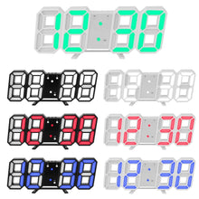 将图片加载到图库查看器，3D LED Digital Wall Clock
