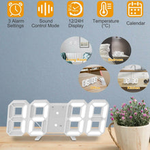 将图片加载到图库查看器，3D LED Digital Wall Clock
